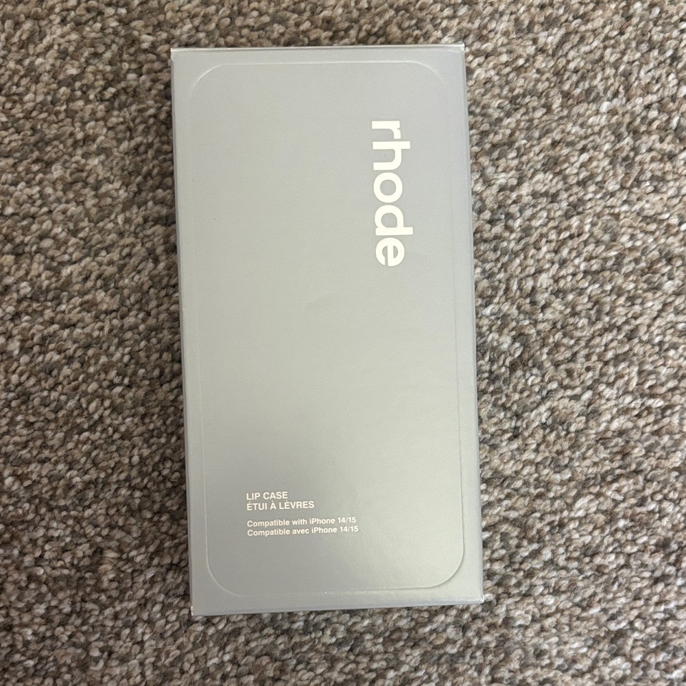 RHODE Light Gray Lip iPhone Case
